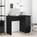 vidaXL Bureau Zwart Eiken 100x55x75 cm Bewerkt Hout, Verzenden, Nieuw