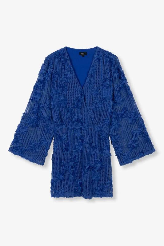 -40% Alix The Label  Alix The Label Tape lace dress -  maat, Kleding | Dames, Jurken, Blauw, Nieuw, Verzenden