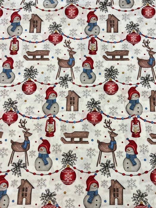 Elegante kerstpatchwork-thema stof - Textiel - 280 cm - 250, Diversen, Kerst