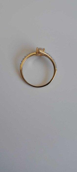 Verlovingsring - 18 karaat Geel goud Diamant (Natuurlijk) -, Sieraden, Tassen en Uiterlijk, Antieke sieraden