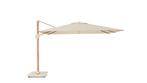 Challenger T2 premium parasol 260x350 cm teak champagne met, Tuin en Terras, Parasols, Ophalen of Verzenden, Nieuw