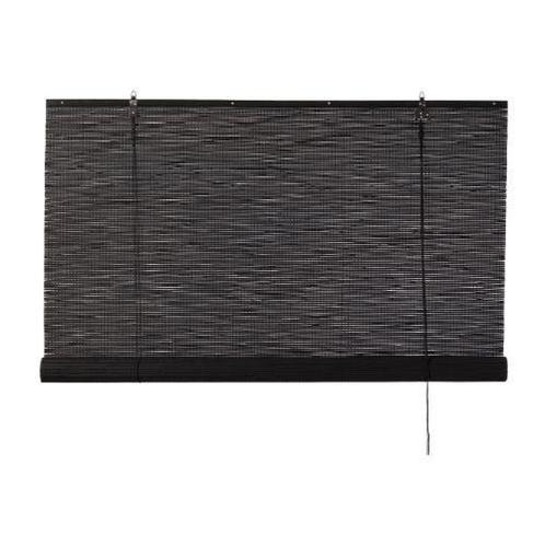 Bamboe rolgordijn - zwart - 90x180 cm, Huis en Inrichting, Stoffering | Gordijnen en Lamellen, Verzenden