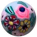 Fako Bijoux® - Click Button - Fimoklei - Bloemen Roze, Verzenden, Nieuw