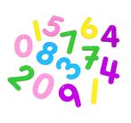 TickiT - Transparante gekleurde cijfers (14 stuks), Nieuw