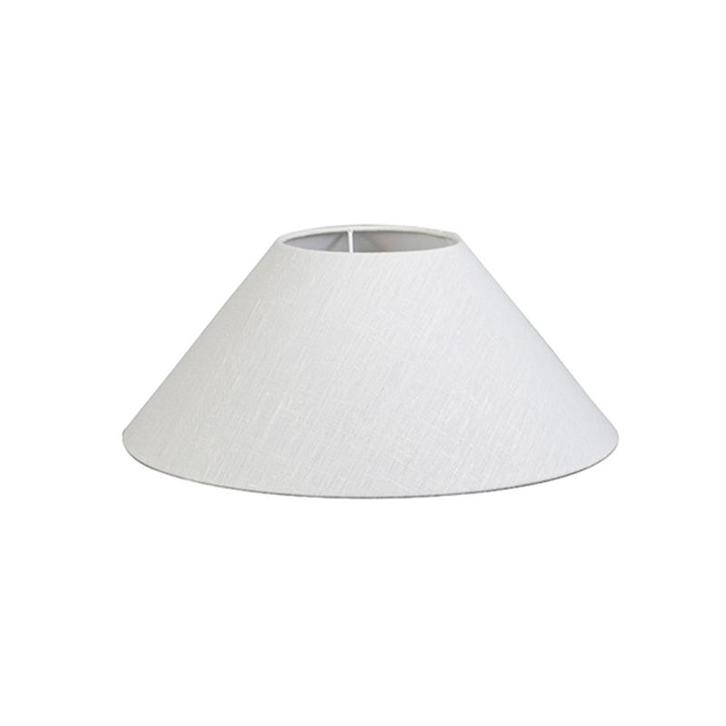 Linnen lampenkap wit rond schuin 40/15/16, Huis en Inrichting, Lampen | Lampenkappen, Minder dan 25 cm, Rond, Wit, Nieuw