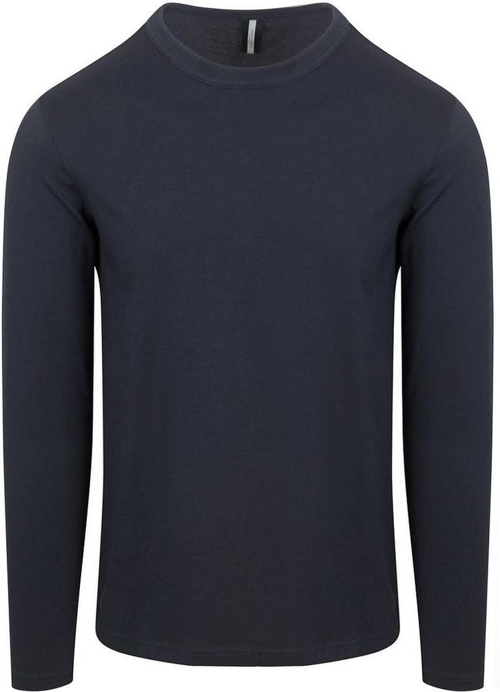 Profuomo Longsleeve T-Shirt Navy maat M Heren, Kleding | Heren, T-shirts, Blauw, Nieuw, Maat 48/50 (M), Verzenden