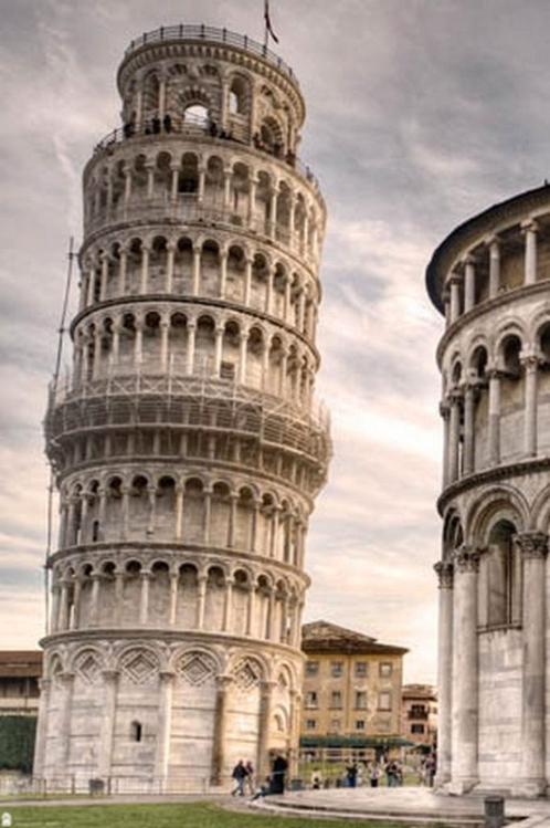 Poster Torre de Pisa 61x91,5cm, Verzamelen, Posters, Nieuw, A1 t/m A3, Verzenden