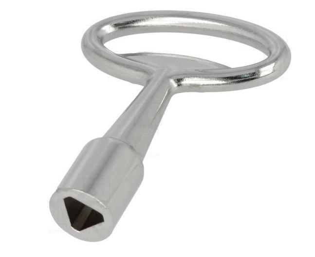 Driehoek sleutel T9 metaal (9 mm), Doe-het-zelf en Verbouw, Hang- en Sluitwerk, Slot, Nieuw, IJzer, Ophalen of Verzenden