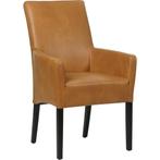 Leren eetkamerstoel Just met armleuning - Granada Sahara, Leren eetkamerstoel Just met armleuning - Granada Sahara (cognac) - Poten hout zwart past perfect in uw interieur als u woonstijl: Bohemian, Eigentijds, Klassiek, Retro, Romantisch, Scandinavisch is.