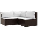 Loungeset bruin | Retourdeal | 35% korting!, Tuin en Terras, Tuinsets en Loungesets, Rotan, 3 zitplaatsen, Nieuw, Ophalen of Verzenden