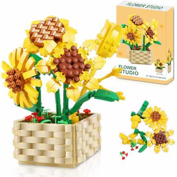 Bloemen bouwset Zonnebloem, bloemen bouwpakket met 550 beschikbaar voor biedingen