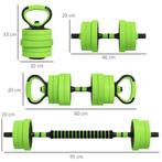 TRUUSK SPORTNOW 4 In 1 Halterset 20 Kg Verstelbare Dumbbell, Verzenden, Nieuw