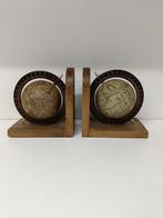 Boekensteunen (2) - Hout, Metaal - Boekenkasten Globen