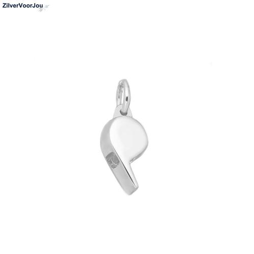 Zilveren scheidsrechter fluitje kettinghanger, Sieraden, Tassen en Uiterlijk, Kettinghangers, Nieuw, Verzenden