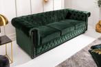 Bank 3-zits Chesterfield 205cm Groen - 40483