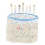 Happy Birthday Servetten Taart 16,5cm 16st, Hobby en Vrije tijd, Feestartikelen, Nieuw, Verzenden