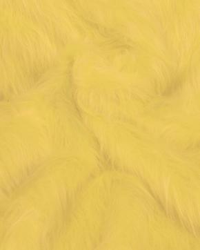 Imitatie Bont Langharig Geel, Hobby en Vrije tijd, Stoffen en Lappen, Geel, Nieuw