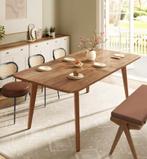 Uitschuifbare Eettafel – Massief Hout, 140 tot 180 cm, Huis en Inrichting, Tafels | Eettafels, Verzenden, Nieuw