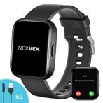 Nexvex® Elite Smartwatch voor Dames en Heren 2.0 Inch Zwart, Nieuw, Nexvex, Zwart, Traptreden