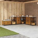 Dressoir roestig staal | retourdeal 55% korting, Met plank(en), Nieuw, Metaal, Modern