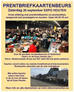 GROTE ANSICHTKAARTENBEURS HOUTEN 20 SEPTEMBER, Verzamelen, Ansichtkaarten | Nederland, Gelopen
