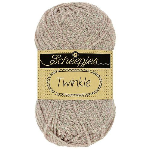 Scheepjes Twinkle - 904 zand - Katoen Glittergaren met Lur, Hobby en Vrije tijd, Breien en Haken, Ophalen of Verzenden