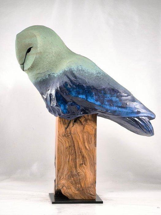 Federico Alibrio - Tide - Blue Barn Owl, Antiek en Kunst, Kunst | Designobjecten