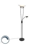Moderne vloerlamp zwart incl. LED - Lexus, Huis en Inrichting, Lampen | Vloerlampen, Nieuw, Overige materialen, Modern, 150 tot 200 cm