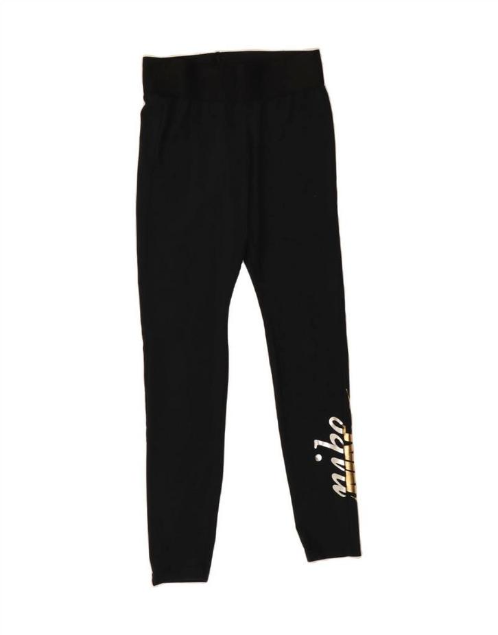 NIKE Womens High Waist Graphic Leggings UK 12 Medium Black, Kleding | Dames, Leggings, Maillots en Panty's, Verzenden