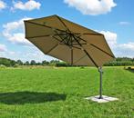 A-Kwaliteit Zweefparasol UV50+ 3.5m Rond 360° Aktie Nu, Tuin en Terras, Ophalen, Nieuw, Waterdicht, Zweefparasol