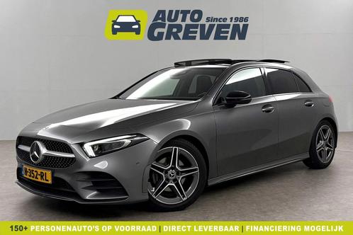 Mercedes-Benz A-Klasse 180 AMG Night Pakket Pano Multibeam., Auto's, Mercedes-Benz, Te koop, Automaat, Hatchback, Benzine, Zilver of Grijs