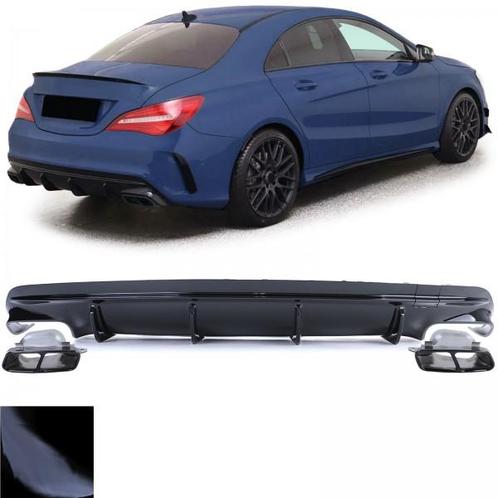 Diffusor Mercedes CLA C117 (2016-2019) CLA45 Look glossy b.., Auto-onderdelen, Overige Auto-onderdelen, Ophalen of Verzenden