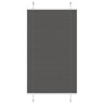 vidaXL Plissé rolgordijn 75x100 cm stofbreedte 74,4 cm, Verzenden, Nieuw, Zwart