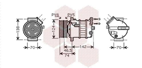AIRCO COMPRESSOR VOOR ALFA ROMEO 159 939 2005-2012 60693332, Auto-onderdelen, Airco en Verwarming, Nieuw, Ophalen of Verzenden