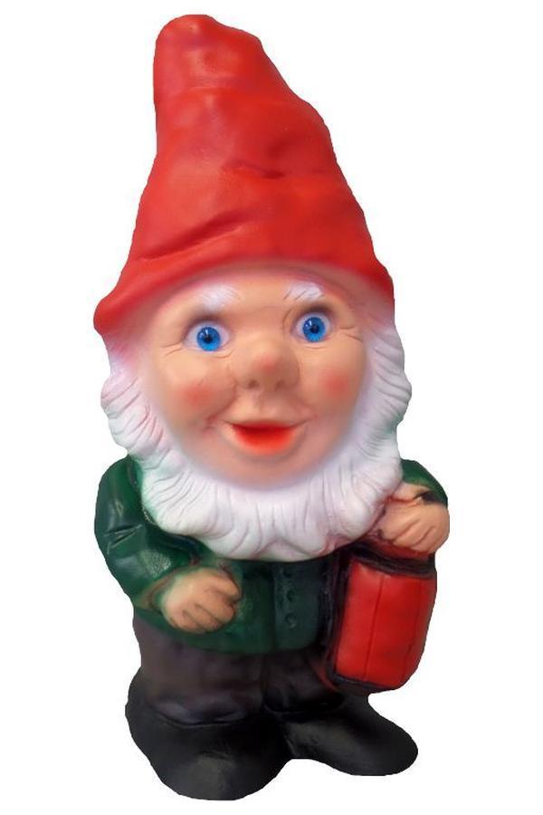 Kleine tuinkabouter met lantaarn, Tuin en Terras, Tuinbeelden, Nieuw, Verzenden