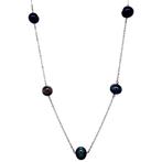 Witgouden collier met tahiti parels 43 cm 14 karaat, Sieraden, Tassen en Uiterlijk, Kettingen, Verzenden, Zo goed als nieuw, Goud
