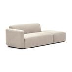 *WOONWINKEL* Kave Home Neom Rechte Bank Met Hocker Beige, Verzenden, Nieuw