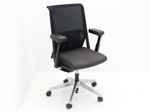 Bureaustoel Comforto D5965 - stof bruin - voet chroom - 4-D, Huis en Inrichting, Bureaus, Ophalen of Verzenden