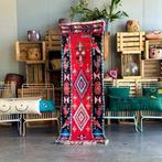 Vintage rode prachtige Marokkaanse Berber Azilal tapijt -, Huis en Inrichting, Nieuw