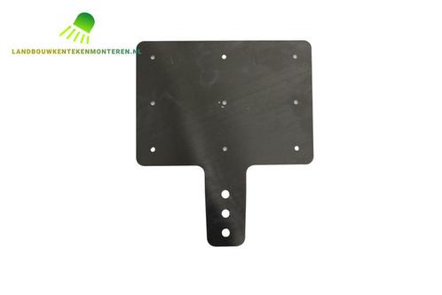 RVS Oldtimer kleine vierkante kentekenplaathouder voor LV st, Auto diversen, Kentekenplaathouders, Verzenden