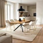 Eetkamerstoel Jeane, fluweellook, sledeonderstel - Fluweello, Huis en Inrichting, Stoelen, Verzenden, Nieuw