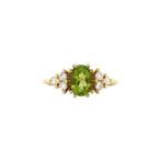 Audrey ring 14 krt - Lime, Sieraden, Tassen en Uiterlijk, Ophalen of Verzenden, Nieuw
