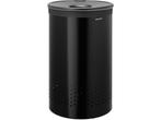 Brabantia Wasmand - met Deksel - 60 l - Matt Black / Dark, Verzenden, Zo goed als nieuw