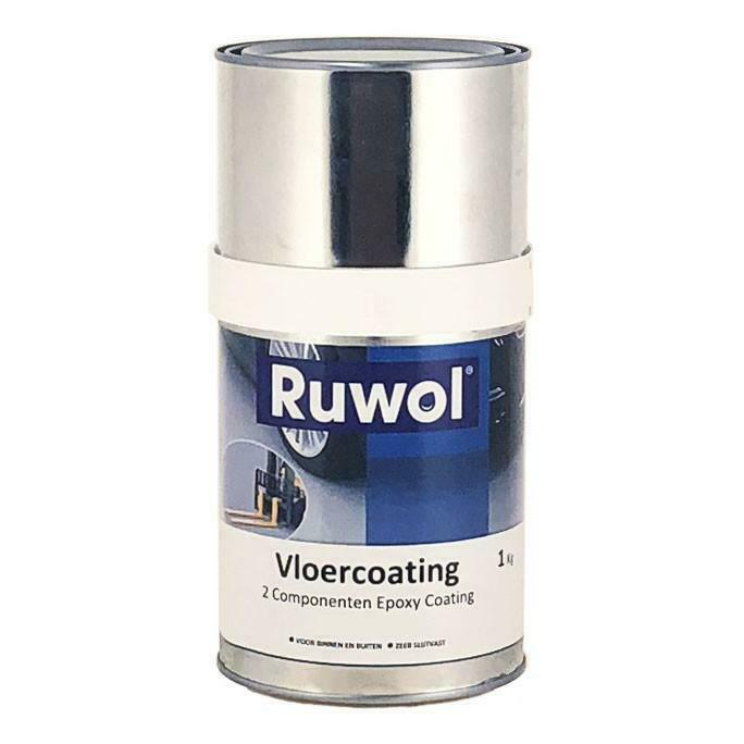 Ruwol 2K Epoxy Vloercoating RAL 7040 1 Kg, Doe-het-zelf en Verbouw, Verf, Beits en Lak, Nieuw, Verzenden