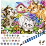 Maaleo Schilderen op Nummer: Creëer je Eigen Kitten Kunst.., Hobby en Vrije tijd, Schilderen, Ophalen of Verzenden, Nieuw