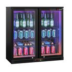 GGM Gastro | Barkoelkast - 900mm - 220 liter - met 2 glazen, Verzenden