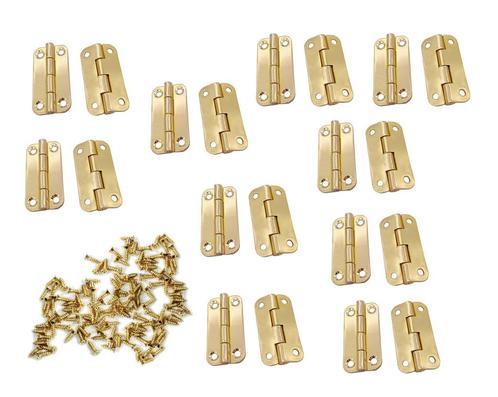 Set van 20 stevige scharniertjes voor kistje (18x35 mm, gou, Doe-het-zelf en Verbouw, Gereedschap | Handgereedschap, Nieuw, Ophalen of Verzenden