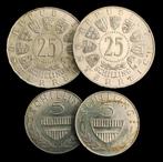 Oostenrijk. Lot of 4 coins: 5, 25 Schilling 1955/1966, incl.