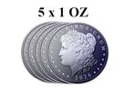 Verenigde Staten. 5 x 1 oz 2026 Pure Titanium Morgan Dollar