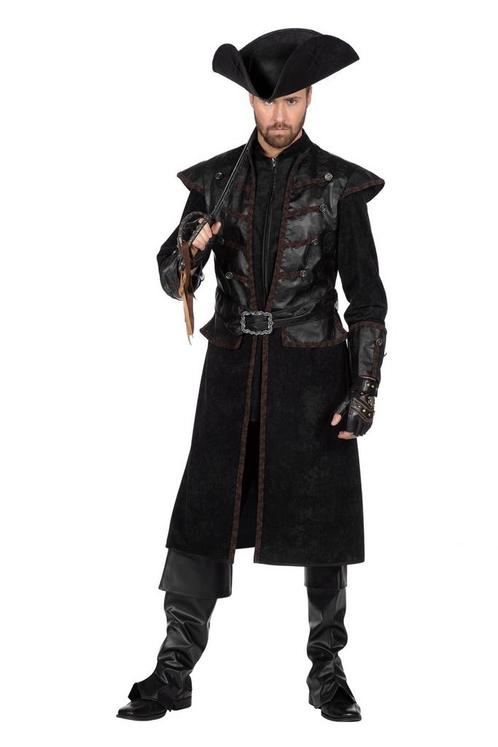 Piratenjas Heren Zwart Luxe, Kleding | Heren, Carnavalskleding en Feestkleding, Nieuw, Ophalen of Verzenden